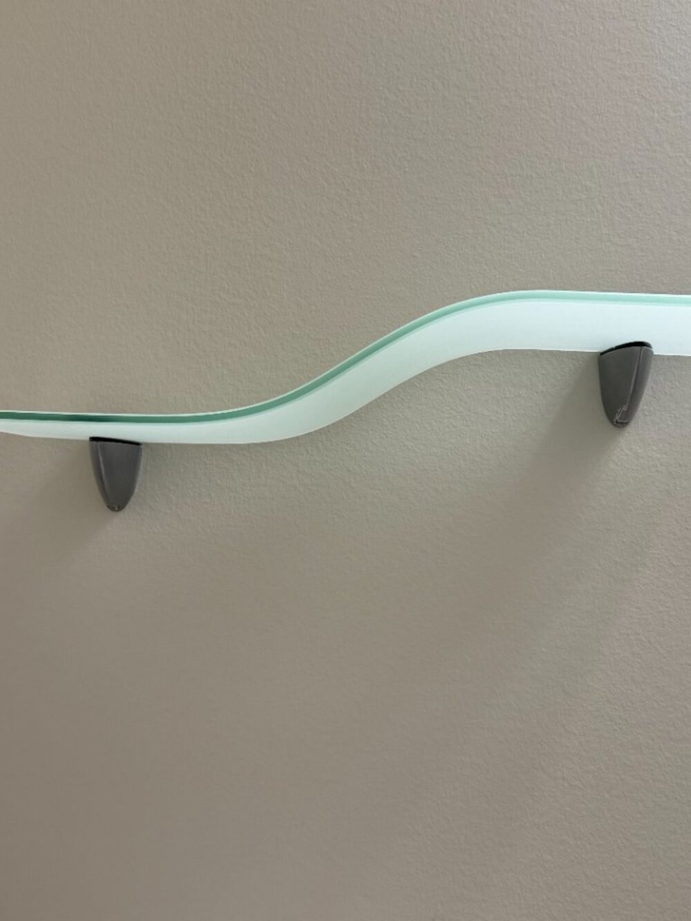 Glass Floating Wave Shelf - Picture 5 of 5